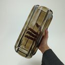 Ver imagem 7 de Vaso Decorativo de Vidro Marrom 28x11x11cm Enfeite Sala Mesa Estante Aparador