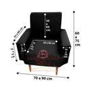 Ver imagem 1 de Capa Poltrona Sala.:preto