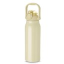Ver imagem 1 de Garrafa Térmica Água Inox Academia Alça Tampa Não Vaza 12hs Quente/frio Copo Térmico Sport Creme