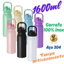 Ver imagem 2 de Garrafa Térmica Água Inox Academia Alça Tampa Não Vaza 12hs Quente/frio Copo Térmico Sport Creme