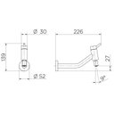Ver imagem 3 de Torneira Docol Nova Lóggica 1271106 de Parede Cromada