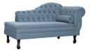 Ver imagem 2 de Recamier Divã Larissa 1,20cm Esquerdo Linho:azul/liso