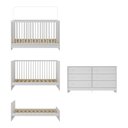 Ver imagem 5 de Berço 3 em 1 para Colchão 130 X 60cm com Cômoda Framboesa Multimóveis Mp4295 Branco