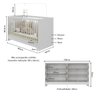 Berço 3 em 1 para Colchão 130 X 60cm com Cômoda Framboesa Multimóveis Mp4295 Branco - 6