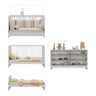 Berço 3 em 1 para Colchão 130 X 60cm com Cômoda Framboesa Multimóveis Mp4295 Branco - 4
