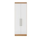 Ver imagem 1 de Guarda Roupa Roupeiro Armário 2 Portas Módulo Amendola/ Branco para Quarto