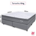 Ver imagem 4 de Cama Box com Colchão King Ortopédico Espuma D45 Extra Firme 193x203cm Bf Colchões