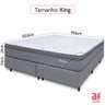Cama Box com Colchão King Ortopédico Espuma D45 Extra Firme 193x203cm Bf Colchões - 4