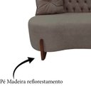 Ver imagem 6 de Sofá 3 Lugares Orgânico Curvo Tókio 180cm Bouclé Capuccino