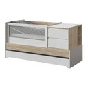 Ver imagem 2 de Berço Cama Sol e Mar Divicar Branco Acetinado/Carvalho Treviso