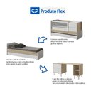 Ver imagem 5 de Berço Cama Sol e Mar Divicar Branco Acetinado/Carvalho Treviso