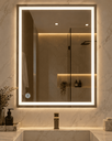 Ver imagem 1 de Espelho 4mm 60x80 Iluminação Luz LED 3 Cores 0,80x0,60 Touch Screem Toque 80x60