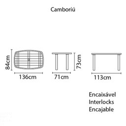 Mesa Retangular Tramontina Camboriú Basic Branco Tramontina - 3 Mesa Retangular Tramontina Camboriú Basic Branco Tramontina - 3
