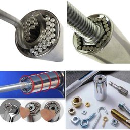 Jogo Kit Chave Soquete Universal Multifuncional + Adaptador de 7 a 19mm - 3