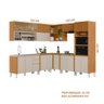 Cozinha Modulada Completa 9 Peças Nature Off White Flint Shop Jm - 4