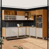 Cozinha Modulada Completa 9 Peças Nature Off White Flint Shop Jm - 1