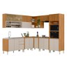 Cozinha Modulada Completa 9 Peças Nature Off White Flint Shop Jm - 2