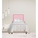 Ver imagem 1 de Cabeceira Estofada Luxo Solteiro Reta Corino Rosa com Tacha