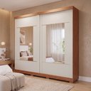 Ver imagem 2 de Guarda Roupas Casal 2 Portas de Correr com Espelho 4 Gavetas 100% MDF Livia