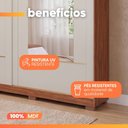 Ver mais imagens de Guarda Roupas Casal 2 Portas de Correr com Espelho 4 Gavetas 100% MDF Livia