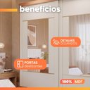 Ver imagem 6 de Guarda Roupas Casal 2 Portas de Correr com Espelho 4 Gavetas 100% MDF Livia