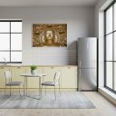 Ver imagem 1 de Quadro Decorativo Buda o Desperto - 50x70cm:moldura Branca