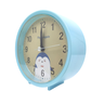 Relógio Despertador Analogico Estilo Antigo Pequeno Alarme Retrô Redondo Azul - 3