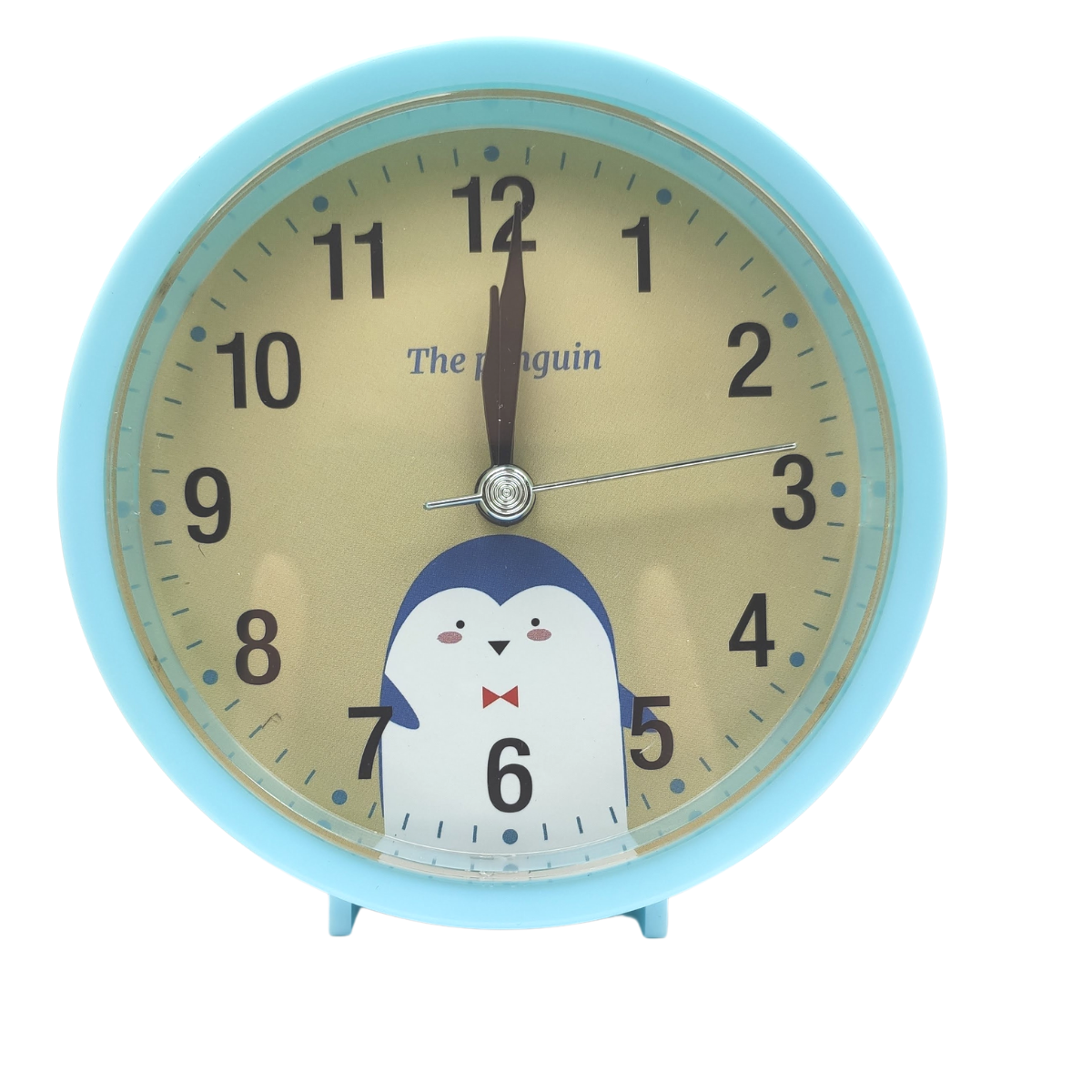 Relógio Despertador Analogico Estilo Antigo Pequeno Alarme Retrô Redondo Azul