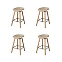 Ver imagem 2 de Conjunto 4 Banquetas Minimalista Média com Base de Aço Toledo Fratini