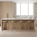 Ver imagem 1 de Conjunto 4 Banquetas Minimalista Média com Base de Aço Toledo Fratini