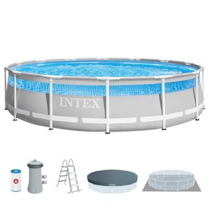Piscina Estrutural Circular Clearview Completa 12.706 Litros 220v Intex