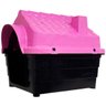 Casinha de Cachorro Cães Dog Número 5 Pet Raças Médias Plástica Desmontável Rosa N5 - 4