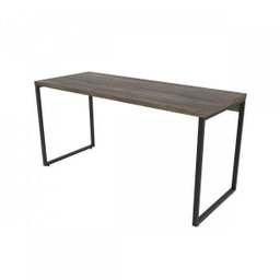 Escrivaninha Mesa Escritório Diretor Estilo Kuadra 150cm Industrial Carvalho Dark - 3 Escrivaninha Mesa Escritório Diretor Estilo Kuadra 150cm Industrial Carvalho Dark - 3