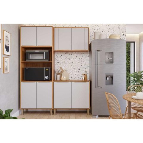 Kit Cozinha Mgm 3 Peças Áurea C3p56 Cinamomo/off