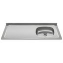 Ver imagem 1 de Pia de Cozinha com Cuba Deslocada Direita Ávila 120cm Aço Inox G01 - Mpozenato
