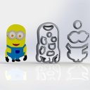 Ver imagem 3 de Cortador Kit Minions 04 Personagens Modulares Tamanho 7cm