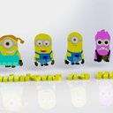 Ver imagem 5 de Cortador Kit Minions 04 Personagens Modulares Tamanho 7cm