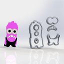 Ver imagem 1 de Cortador Kit Minions 04 Personagens Modulares Tamanho 7cm