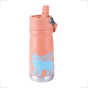Garrafinha Térmica Flip Straw Kids Infantil Escola Stanley Rosa Grapefruit:Rosa Grapefruit