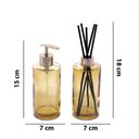 Ver imagem 2 de Kit Difusor E Porta Sabonete Liquido De Vidro Amarelo