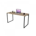 Ver imagem 5 de Escrivaninha Mesa Escritório Office Estilo Kuadra 135cm Industrial Carvalho Marrom