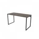 Ver imagem 3 de Escrivaninha Mesa Escritório Office Estilo Kuadra 135cm Industrial Carvalho Dark Marrom