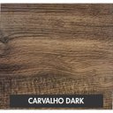 Ver imagem 6 de Escrivaninha Mesa Escritório Office Estilo Kuadra 135cm Industrial Carvalho Dark Marrom