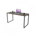 Ver imagem 5 de Escrivaninha Mesa Escritório Office Estilo Kuadra 135cm Industrial Carvalho Dark
