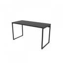 Ver imagem 3 de Escrivaninha Mesa Escritório Office Estilo Kuadra 135cm Industrial Preto Ônix