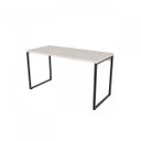 Ver imagem 3 de Escrivaninha Mesa Escritório Office Estilo Kuadra 135cm Industrial Snow Bege