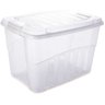 Caixa organizadora baixa Gran Box 78 Litros transparente - 1
