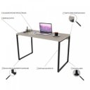 Ver imagem 4 de Mesa para Escritório Office Estilo Kuadra Compace 120cm Industrial Connect Nude