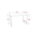 Ver imagem 3 de Mesa para Escritório Office Estilo Kuadra Compace 120cm Industrial Connect Nude