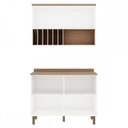 Ver imagem 3 de Cozinha Compacta Iluminata 3 Portas 100% Mdf Branco - Genialflex